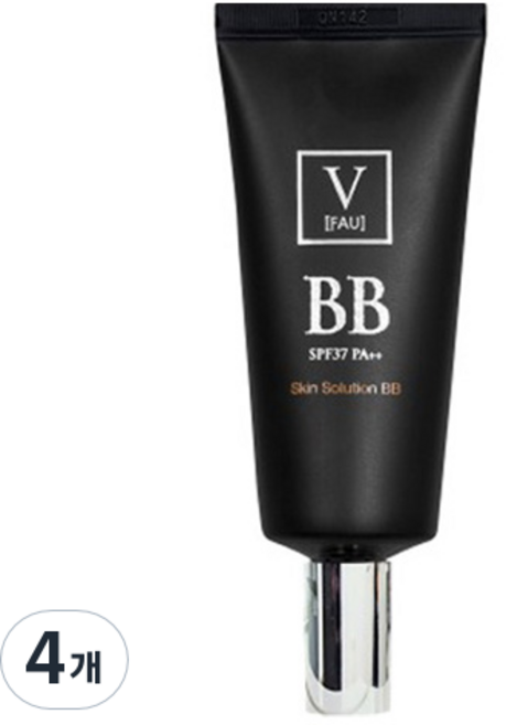 파우 스킨솔루션 비비크림 SPF37 PA++, 화사한 베이지, 50g, 4개