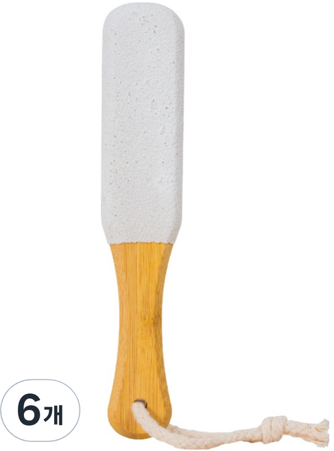 예담소 양면 화이트우드 발각질제거기, 61.5g, 6개, 1개입