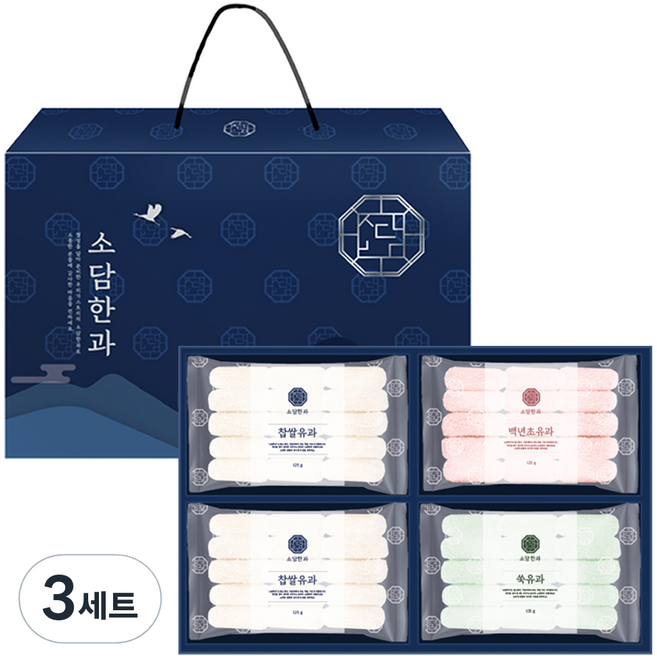 우리가스토리 소담한과 유과 선물세트 4호, 500g, 3세트