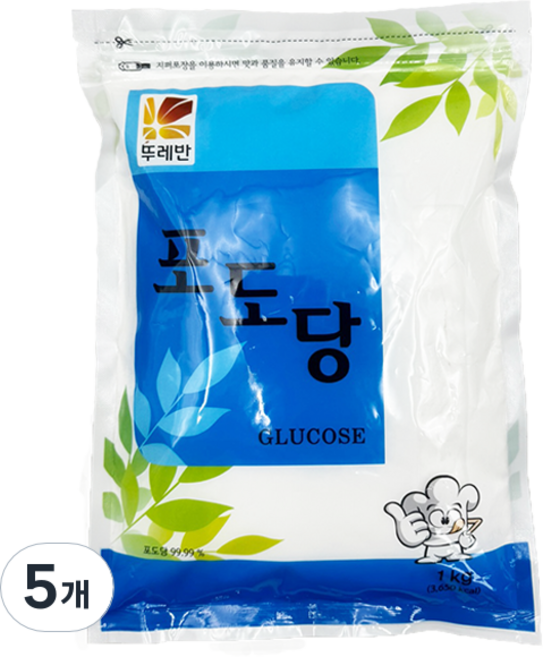 뚜레반 포도당, 1kg, 5개