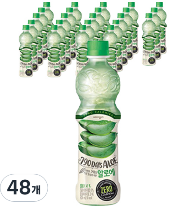 자연은 알로에 제로, 500ml, 48개