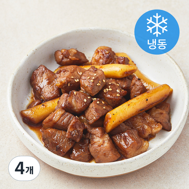 갈비아저씨 탱글 양념목살 105 (냉동), 300g, 4개