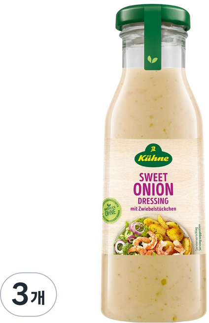 퀴네 스윗어니언 드레싱, 3개, 250ml