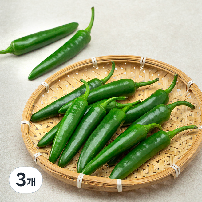 밀양 모닝고추, 150g, 3개