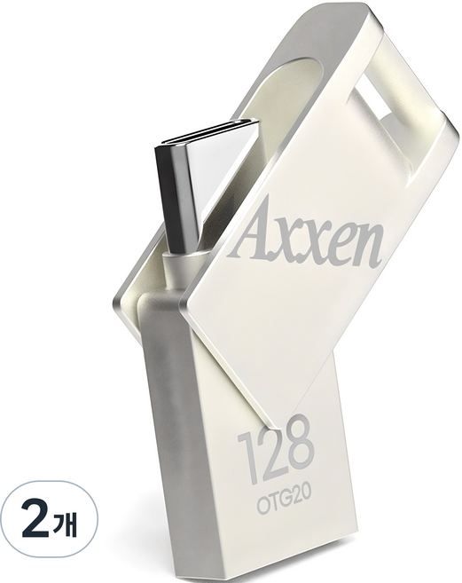 액센 버디 C타입 USB 메모리 OTG20, 128GB, 2개