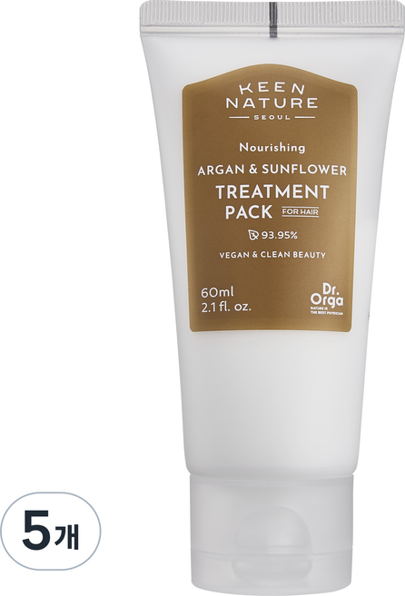 닥터올가 아르간 썬플라워 트리트먼트 헤어팩, 60ml, 5개