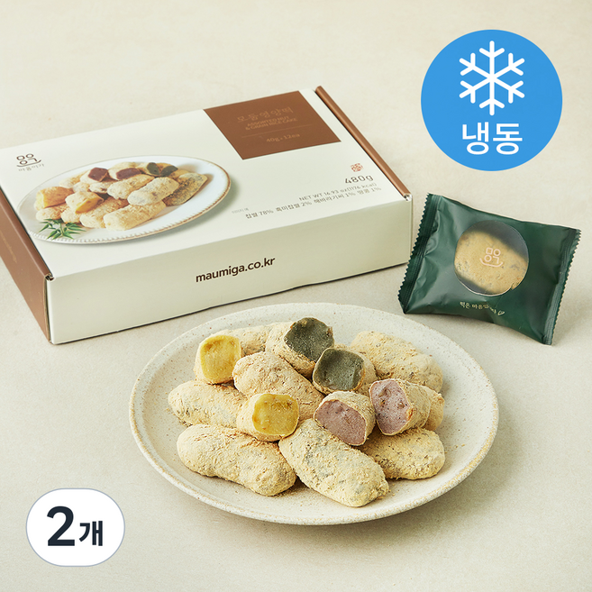 마음이가 모둠 영양떡 (냉동), 40g, 2개, 12개입