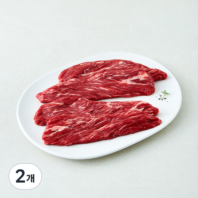 동원홈푸드 호주산 글랜인스 150 블랙앵거스 치마살 (냉장), 2개, 300g