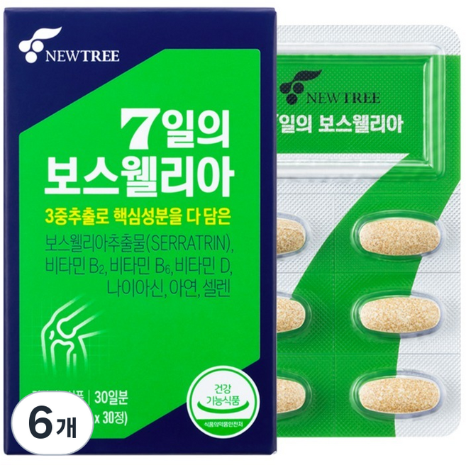 뉴트리 7일의 보스웰리아 30p, 6개, 30정