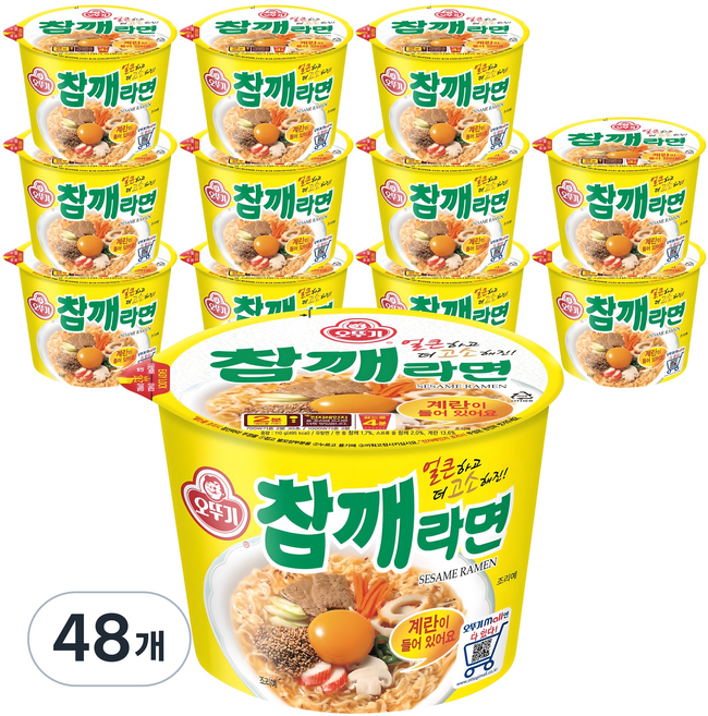 오뚜기 참깨라면 용기 110g, 48개
