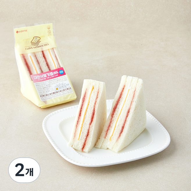 대만식 딸기잼 샌드, 136g, 2개