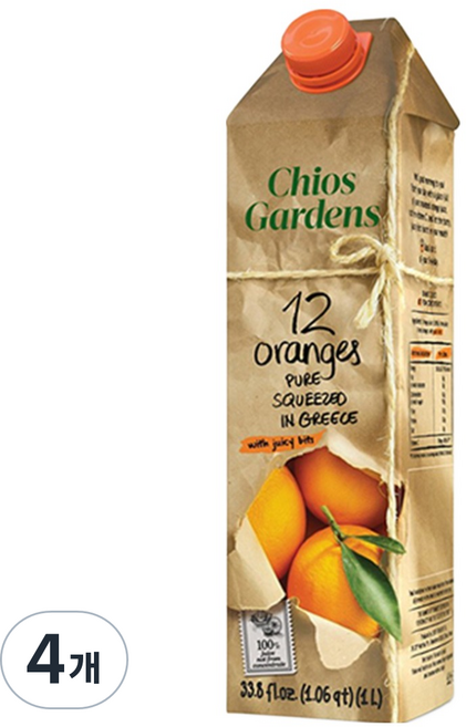 Chios Garden 橙汁甜菜, 4個, 1L