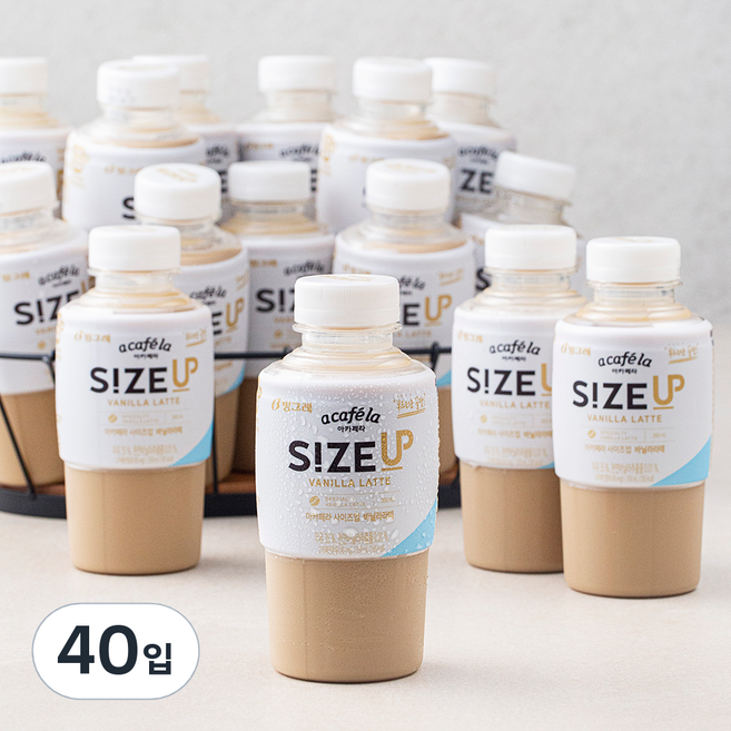 아카페라 사이즈업 바닐라라떼, 350ml, 40입