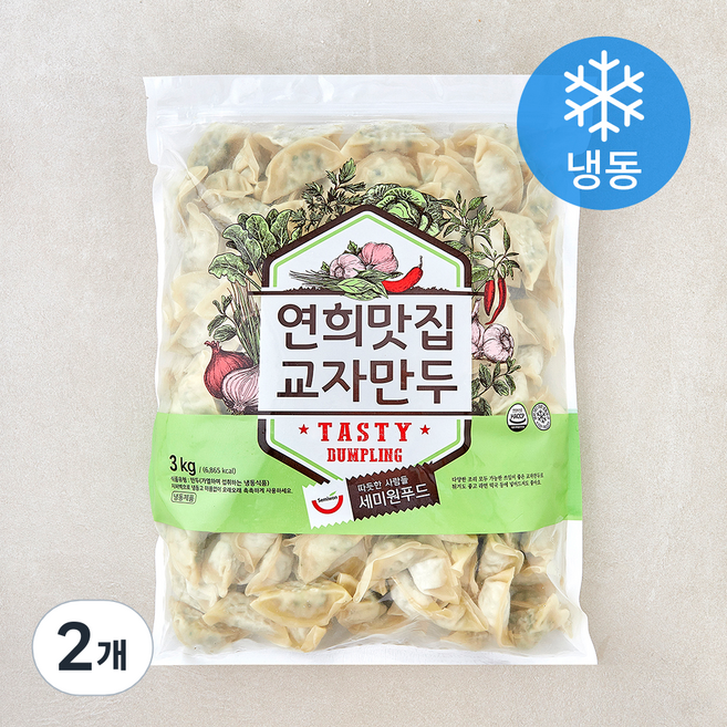 세미원 연희맛집 교자만두 (냉동), 3kg, 2개