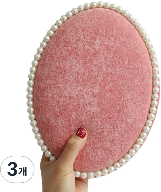 에브리테일 벨벳 귀걸이 정리대 핑크 대, 3개