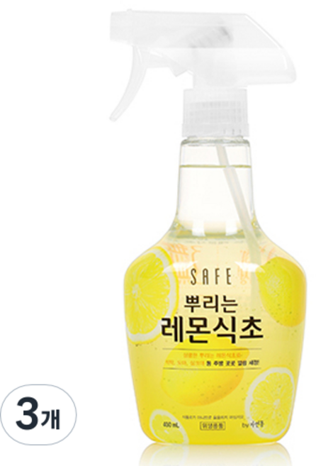세이프 뿌리는 레몬식초, 400ml, 3개