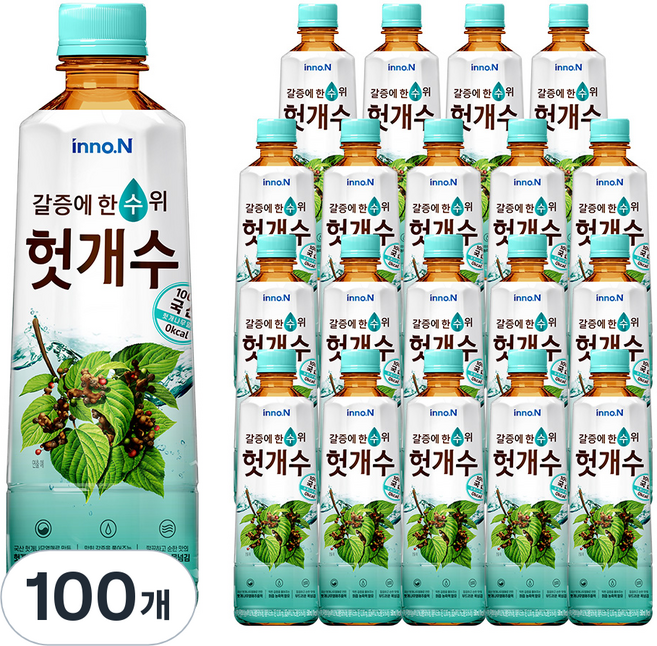 헛개수 차 음료, 500ml, 100개