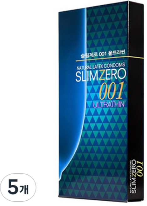 슬림제로 유니더스 001 울트라씬 콘돔, 8개입, 5개
