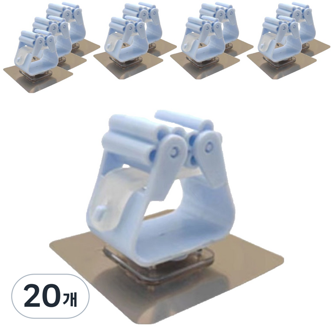 희미몰 욕실 대걸레 걸이 홀더 KK229, 블루, 20개