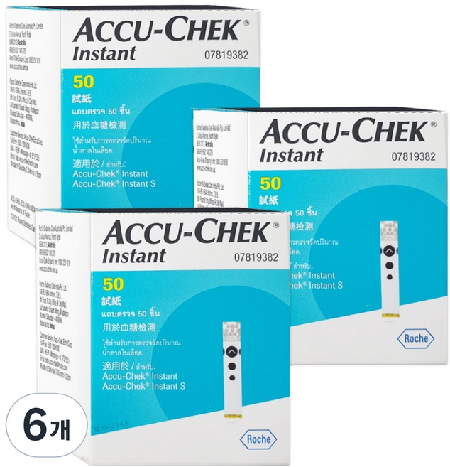 아큐첵 로슈 인스턴트 시험지, 6개, 50개입