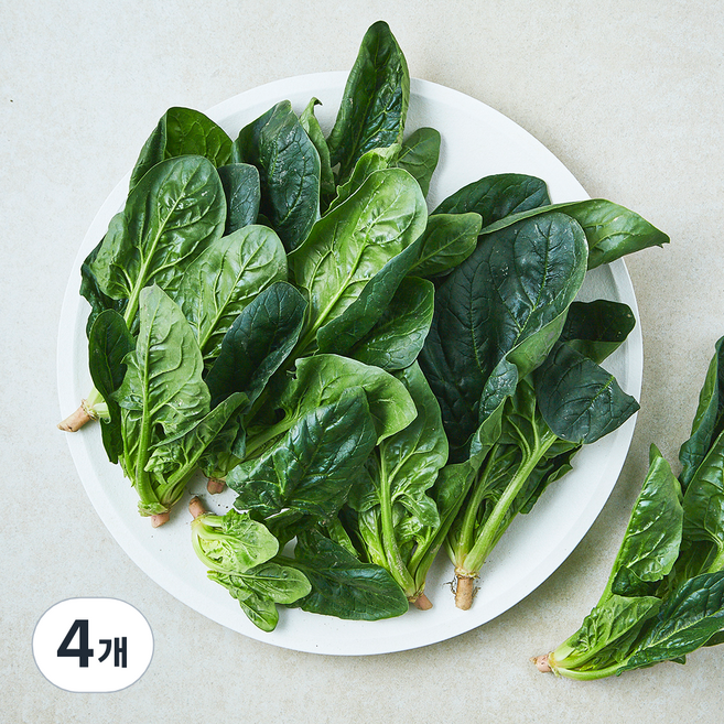 경기 시금치, 250g, 4개