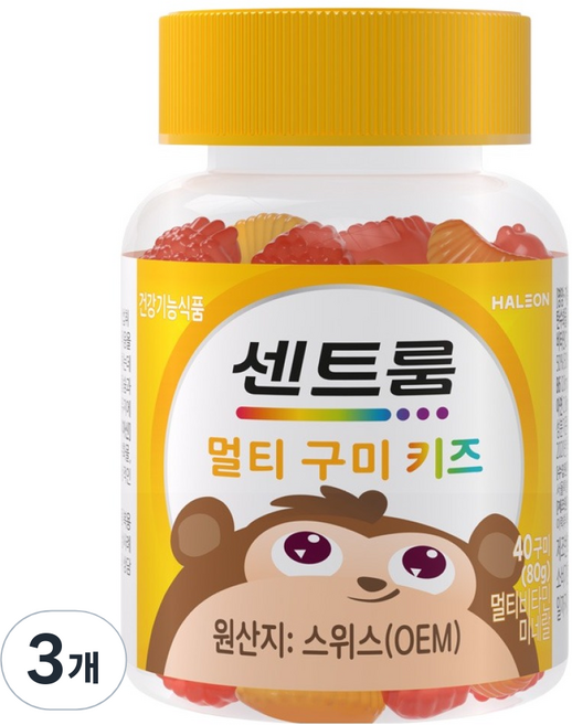 센트룸 멀티비타민 키즈, 40정, 3개