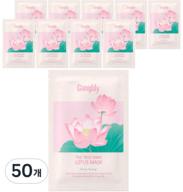 강블리 더 트루 팜 연꽃 마스크 30ml, 50개, 1개입