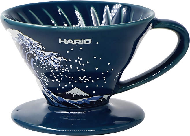 HARIO 好璃奧 V60 彩色迷你品飲杯 40ml, 1個, 沖浪裏 藍色