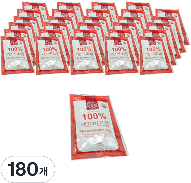 착한톡톡 100% 레드비트즙, 80ml, 180개