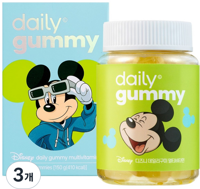 Daily 迪士尼小熊軟糖綜合維他命 150g, 3個, 60錠
