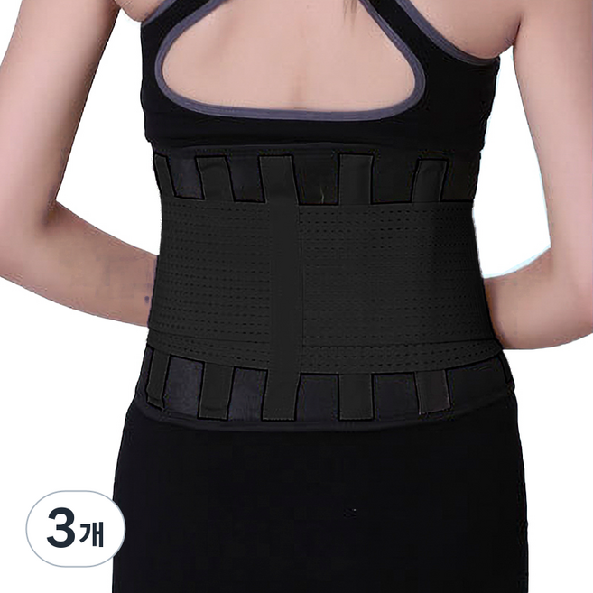 Rich Duck 透氣護腰帶 黑色, 3個