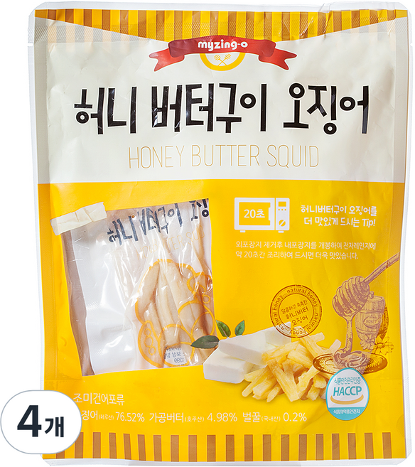 蜂蜜奶油烤魷魚, 180g, 4個