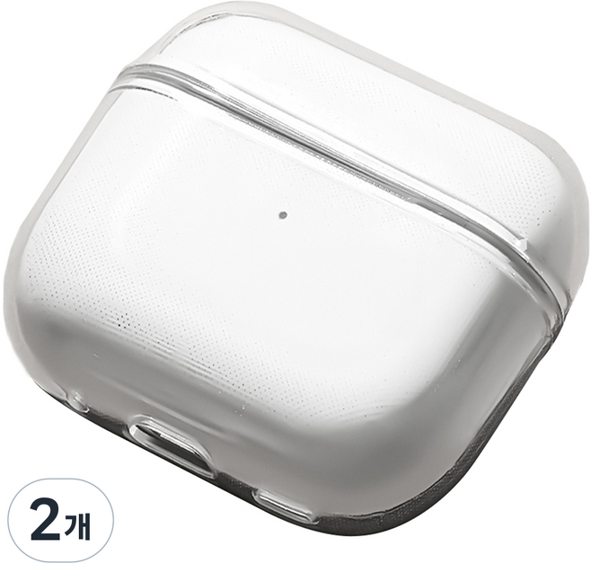 CLOVER9 Clover Jelly TPU 保護殼, 2個, 透明, AirPods 4