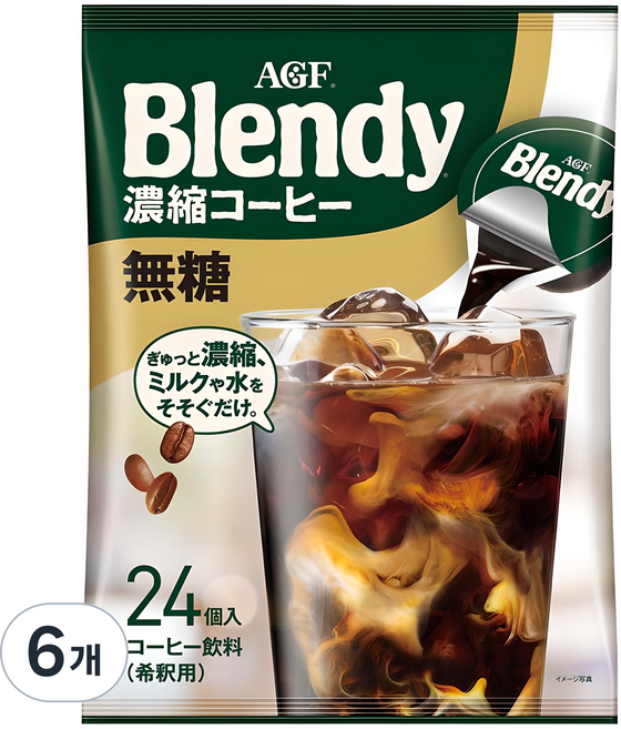 블렌디 포션 커피 블랙, 18g, 24개입, 6개