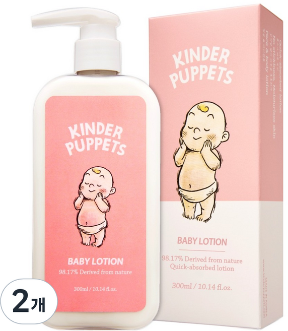 킨더퍼페츠 베이비 로션, 300ml, 2개