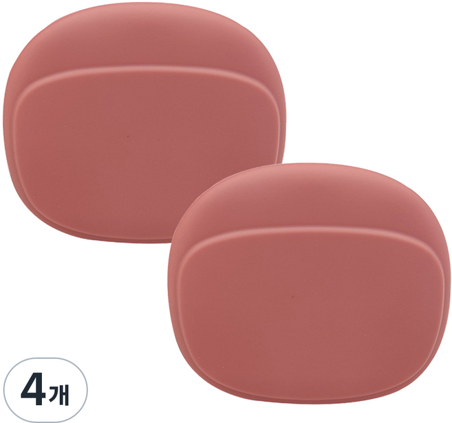 라인스미스 휴대용 케이블 이어폰 정리 파우치 보관함, 레드, 4개