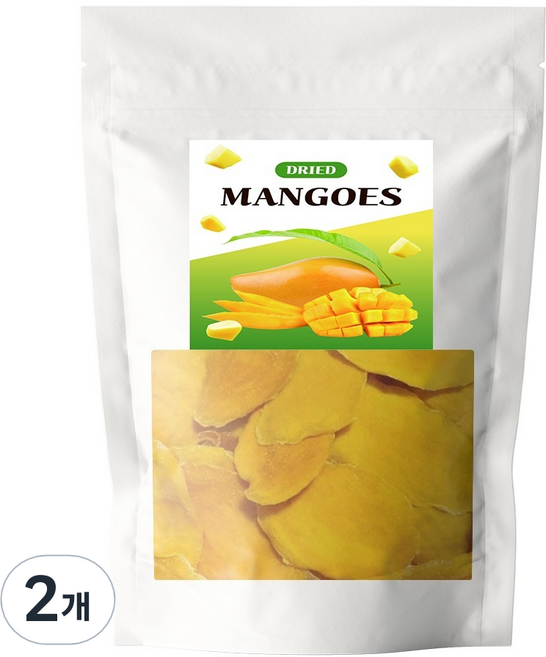 그린팟 건조 망고 슬라이스, 400g, 2개