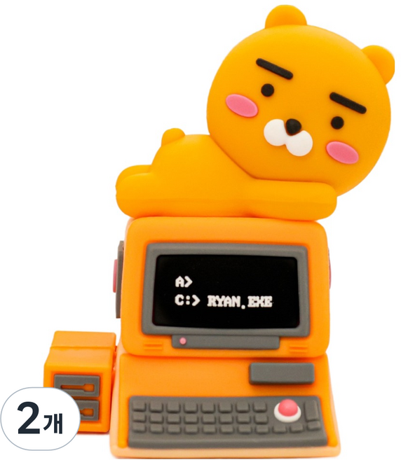 카카오프렌즈 RC USB 피규어 라이언, 2개, 64GB