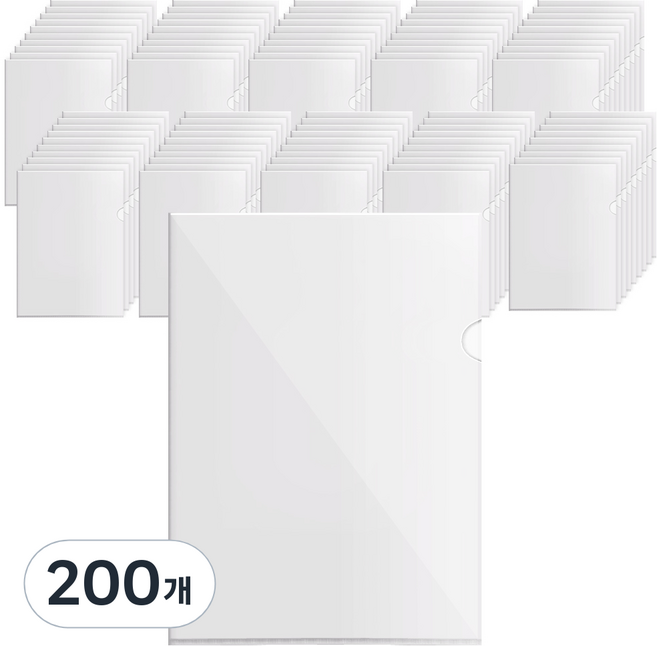 코멧 A4 L홀더, 투명, 200개