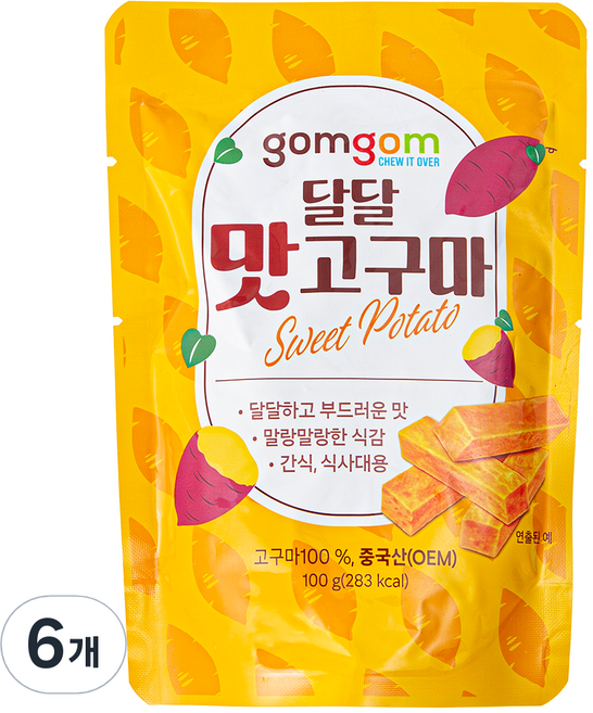 곰곰 달달 맛고구마, 100g, 6개