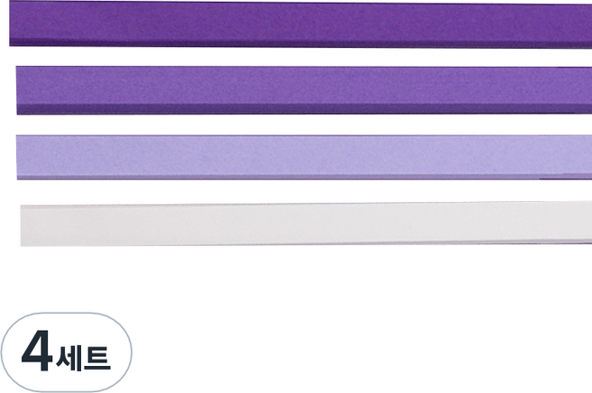 미소로운 이벤트 양면 별 종이접기 멀티페이퍼 퍼플 그라데이션 1350p 세트, 4세트, 4색