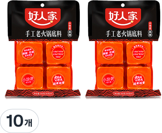 호인가 마라훠궈 소스, 360g, 10개