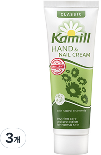 카밀 핸드 앤 네일 크림 클래식 미니 N 카모마일, 30ml, 3개