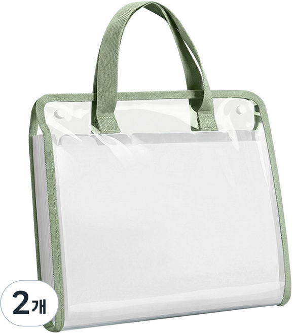 Modernat 手提13格風琴文件夾, 綠色, 2個