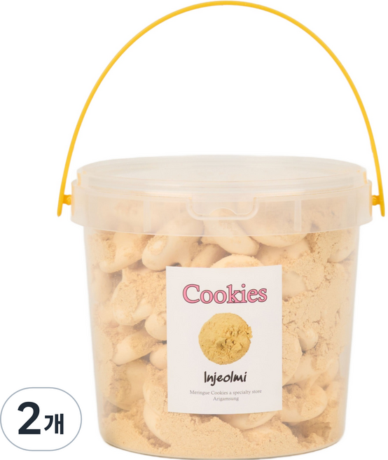 아리감성 인절미 머랭쿠키 원통형, 165g, 2개