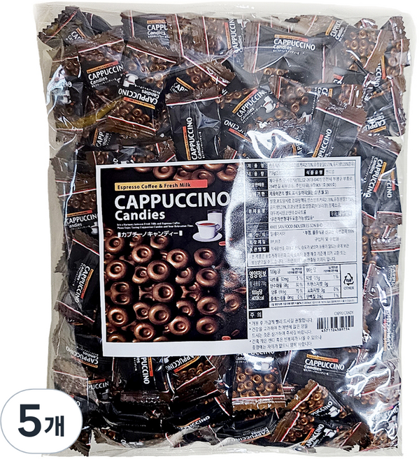 카푸치노캔디, 713g, 5개