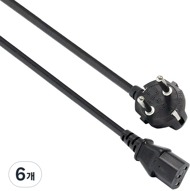 마하링크 AC코드 16A 파워케이블 ML-PWG020, 6개, 2m