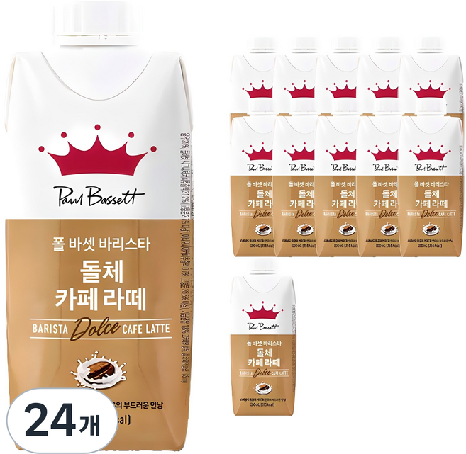 폴바셋 바리스타 돌체 카페 라떼, 330ml, 24개