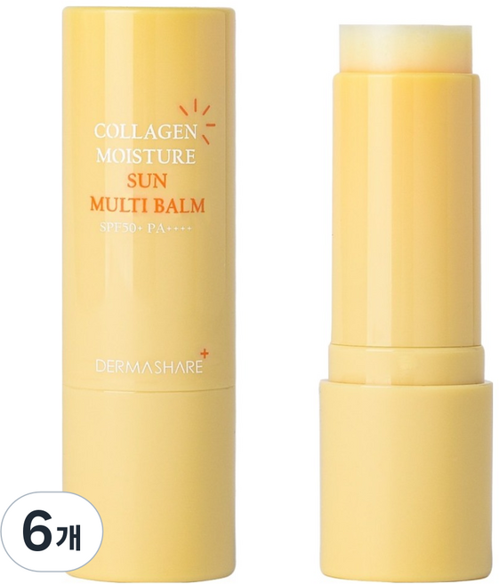 DERMASHARE 膠原蛋白多功能保濕防曬棒 SPF50+ PA++++, 11g, 6支