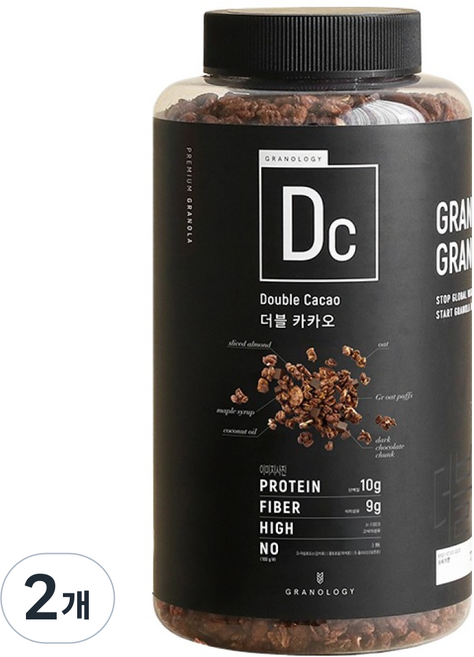 그라놀로지 더블카카오 시리얼, 440g, 2개